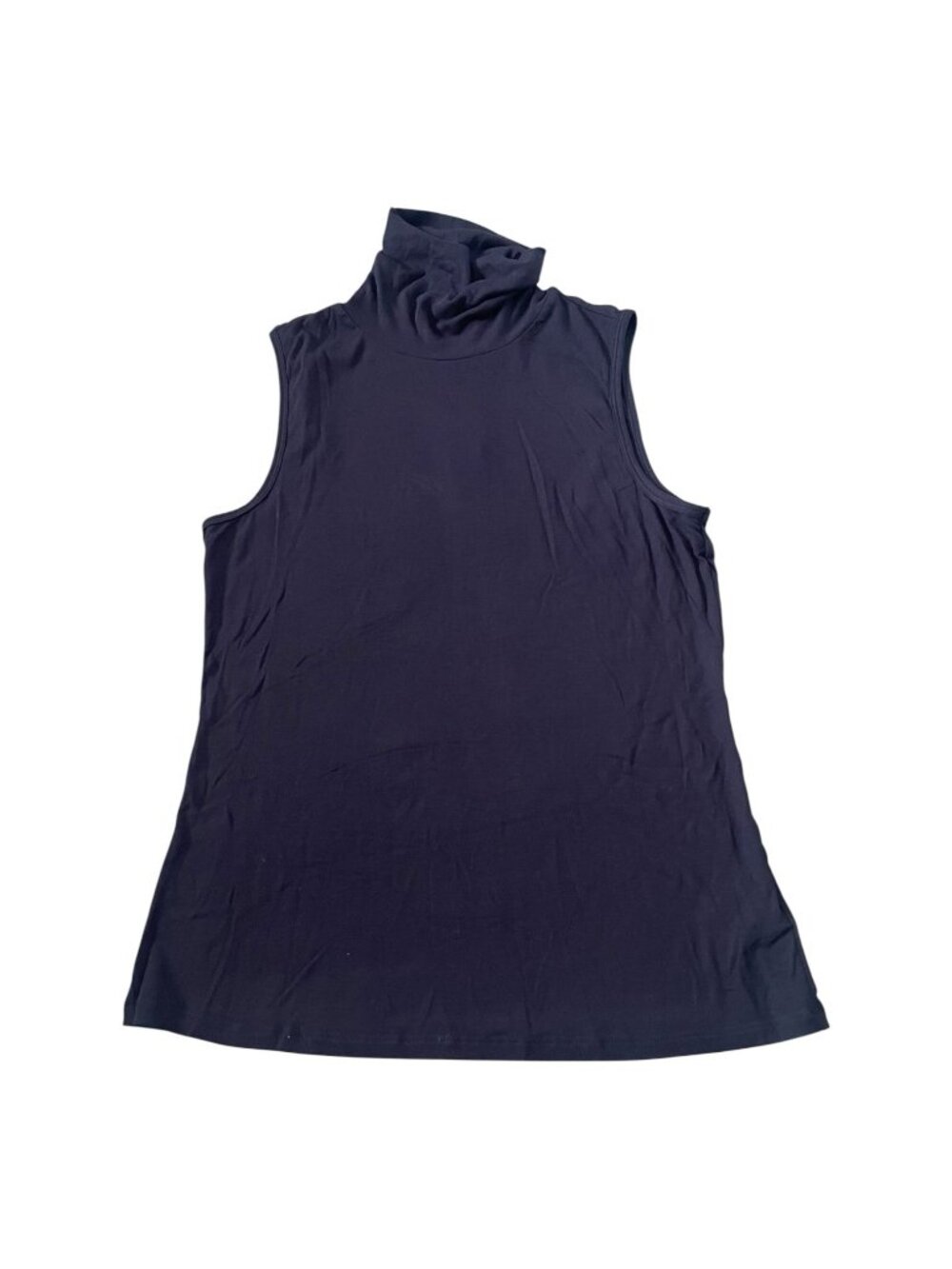 Theory navy blue turtleneck tank top NWT size large